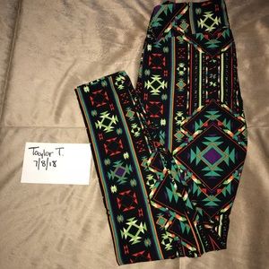 Lularoe OS leggings EUC